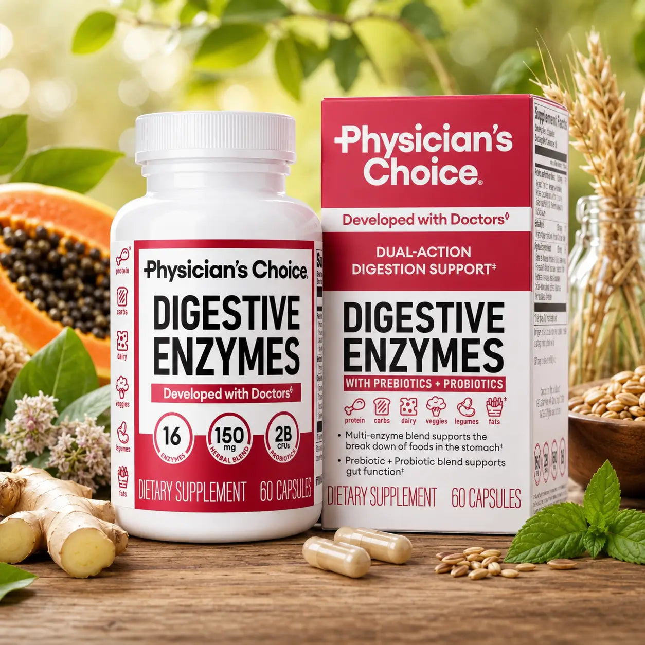 Enzimas Digestivas para la Hinchazón